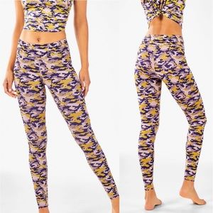 Fabletics camo heathered leggings AND crop top